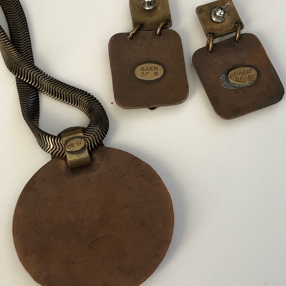 Baer SF Vintage Necklace and Earring Set - Picture 4 of 9